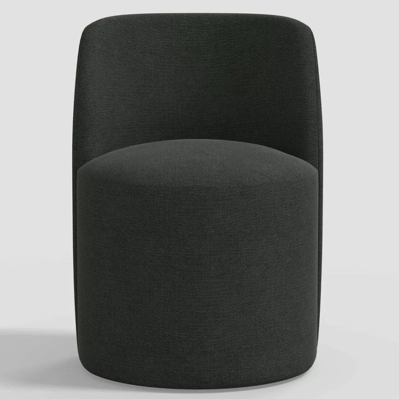 Jessa Dining Chair in Linen - Black
