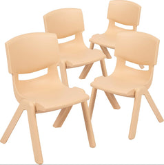 Whitney 4 Pack Plastic Stackable School Chair