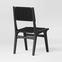 Ceylon Woven Dining Chair - Black