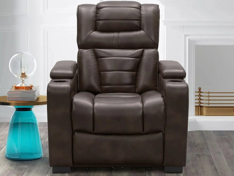 Galaxy Theatre Power Recliner - Brown