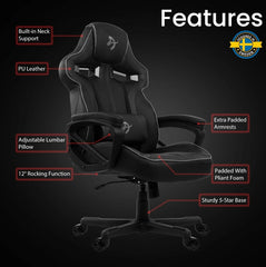 Arozzi Milano Special Edition Ergonomic Computer Gaming/Office Chair, Dark Grey