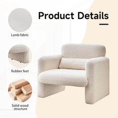 Modern Accent Chair - Ivory