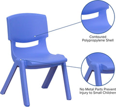 Whitney 4 Pack Plastic Stackable School Chair