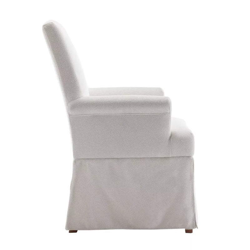 Classic Covered Arm Chair - Cream Boucle
