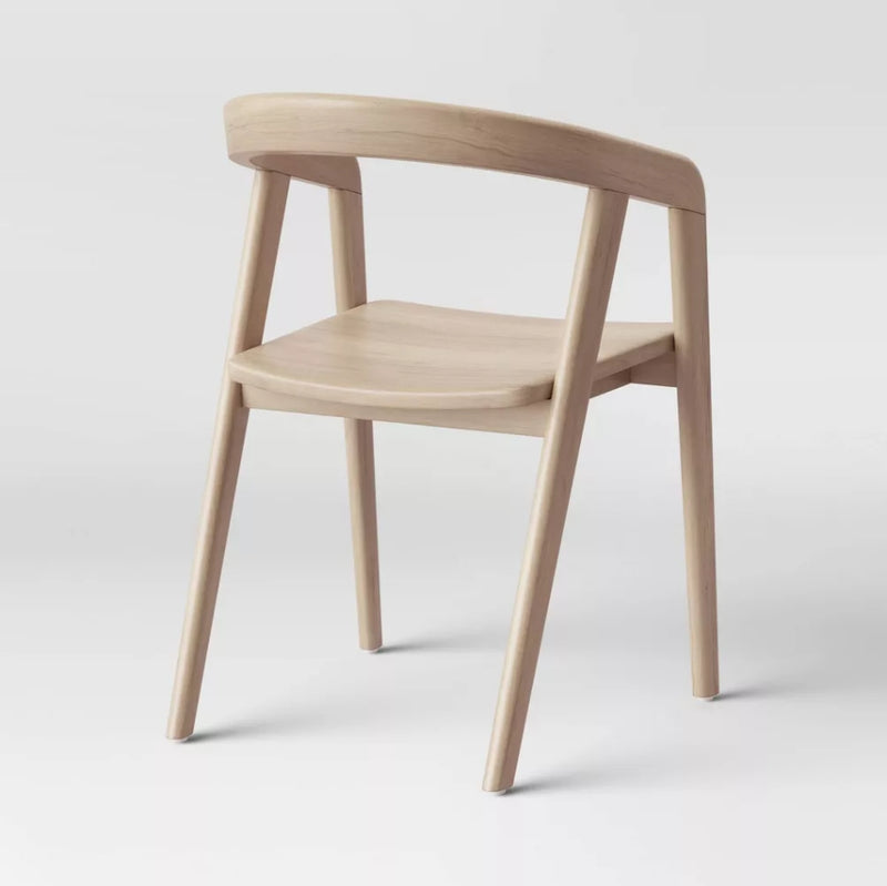 Lana Curved Back Dining Chair - Natural