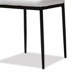 Blaise Modern Faux Leather Upholstered Dining Chairs - White (Set of 4)