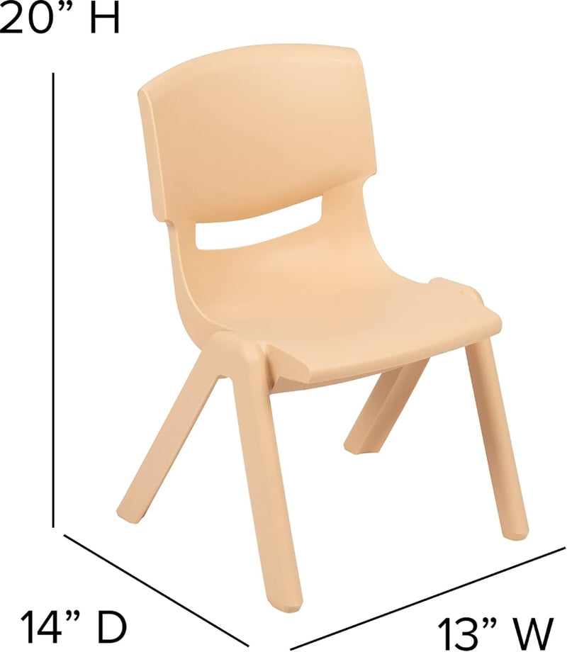 Whitney 4 Pack Plastic Stackable School Chair