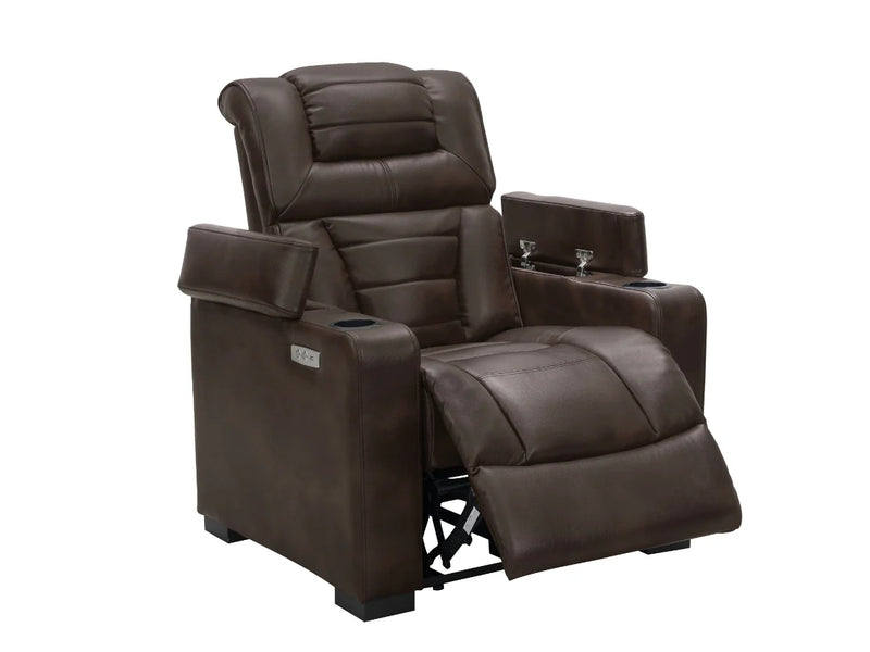 Galaxy Theatre Power Recliner - Brown