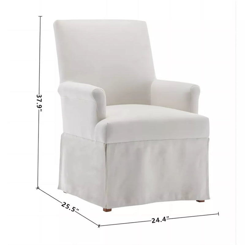 Classic Covered Arm Chair - Cream Boucle