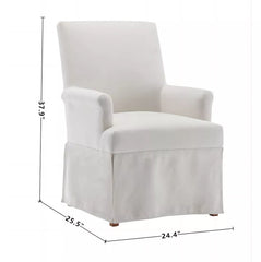 Classic Covered Arm Chair - Cream Boucle