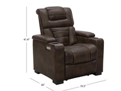 Galaxy Theatre Power Recliner - Brown