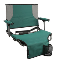 Hard Arm Stadium Bleacher Seat - Green