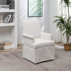Classic Covered Arm Chair - Cream Boucle