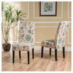 Blaise Modern Faux Leather Upholstered Dining Chairs - White (Set of 4)