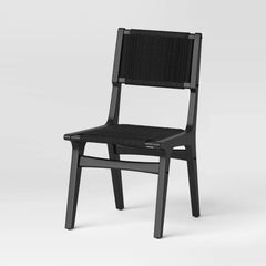 Ceylon Woven Dining Chair - Black