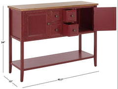 Charlotte Storage Sideboard - Red