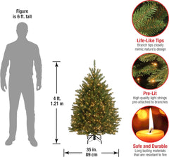 National Tree Company Pre-Lit Artificial Mini Christmas Tree