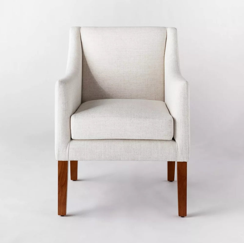 Clearfield Swoop Arm Dining Chair - Cream