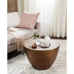 Myrtis Coffee Table - Brass