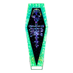5' Pre-Lit Prismatic Coffin