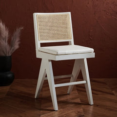 Copley Plastic Counter Height Barstool - White
