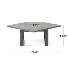 Mirabelle Corner Chair and Table - Gray