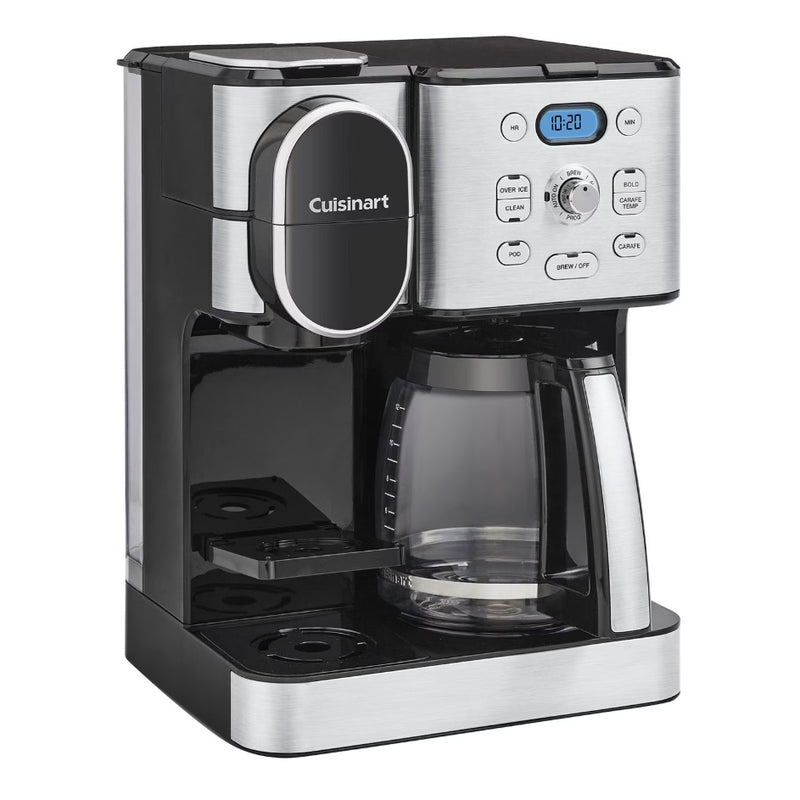 Cuisinart 2-in-1 Coffeemaker, 12 Cup Capacity, Single Serve, Hot or Iced