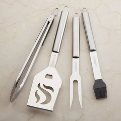 4pc Stainless Steel Grill Tool Set