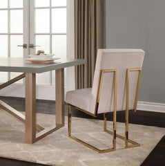 Fraser Velvet Dining Chair - Ivory
