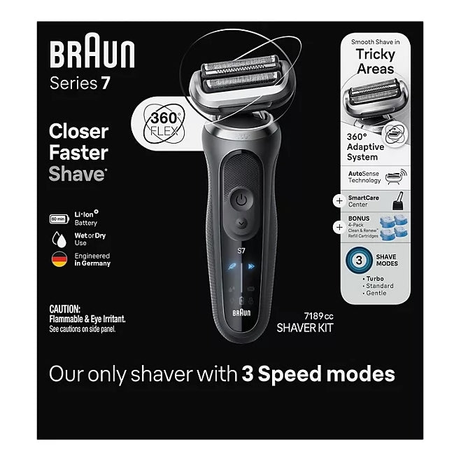 Braun Series 7 7189cc Electric Razor Shaver Kit for Men