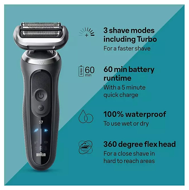 Braun Series 7 7189cc Electric Razor Shaver Kit for Men