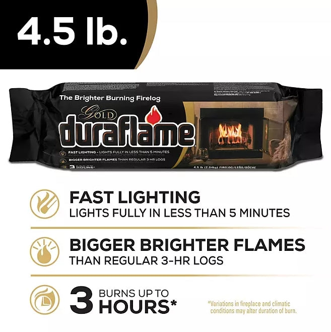 Duraflame Gold Ultra-Premium 4.5 lb. Firelogs, 9-pack Case