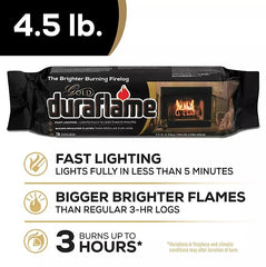 Duraflame Gold Ultra-Premium 4.5 lb. Firelogs, 9-pack Case