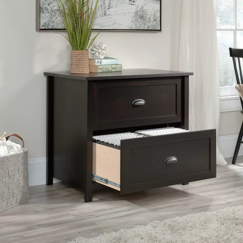 2 Drawer County Line Lateral File Cabinet - Estate Black