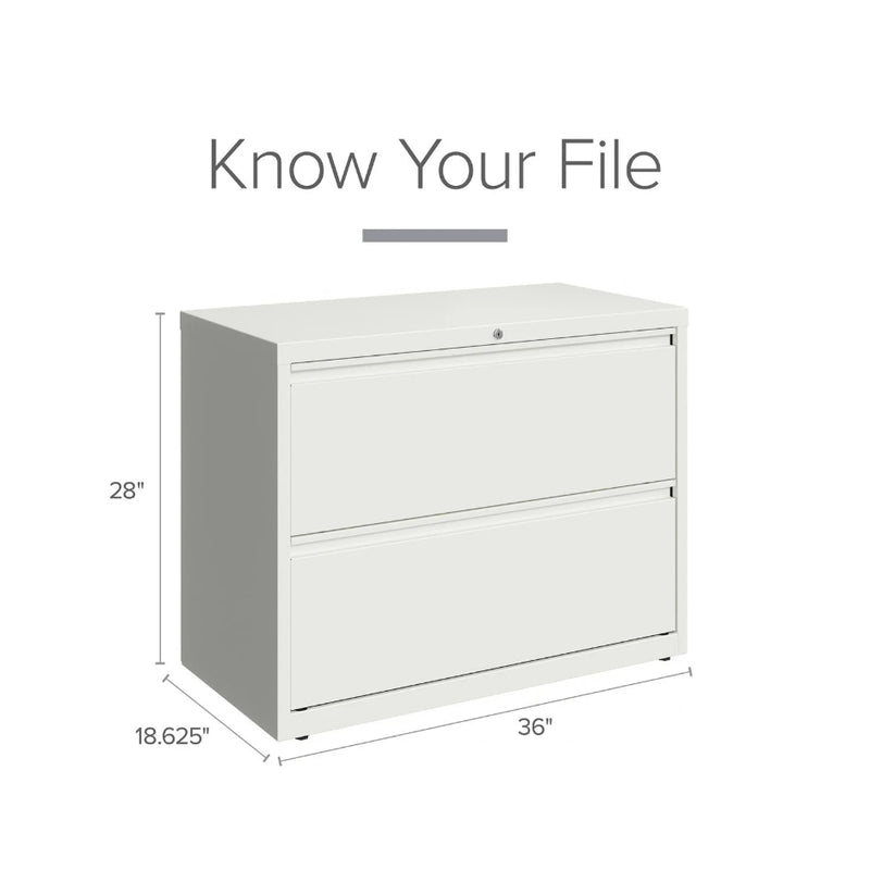 Hirsh 36" Wide 2-Drawer Lateral File Cabinet