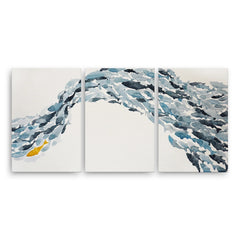 'Goldfish' Wrapped Canvas Coastal Wall Art Set