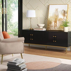 Mixed Material 3 Shelf Bookcase - Grey