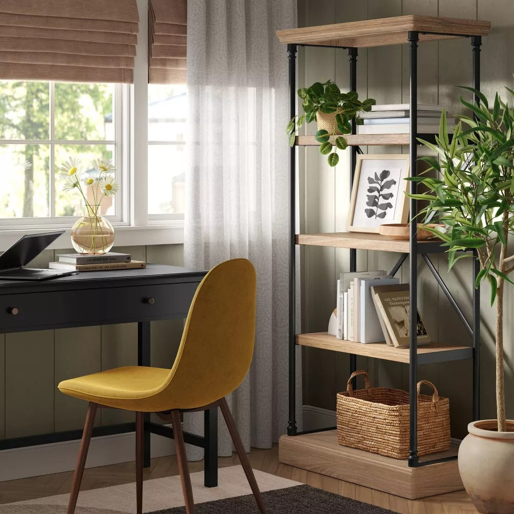 65" Conway Cast Iron Bookshelf Brown Wichita Home Outlet