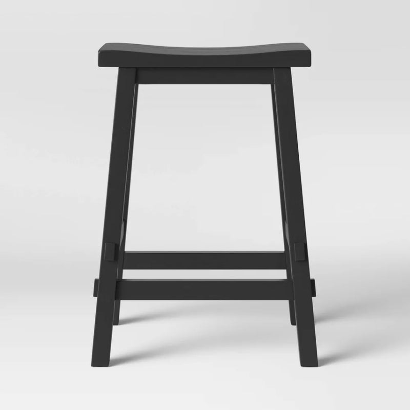 24" Halifax Farmhouse Wood Counter Height Barstool