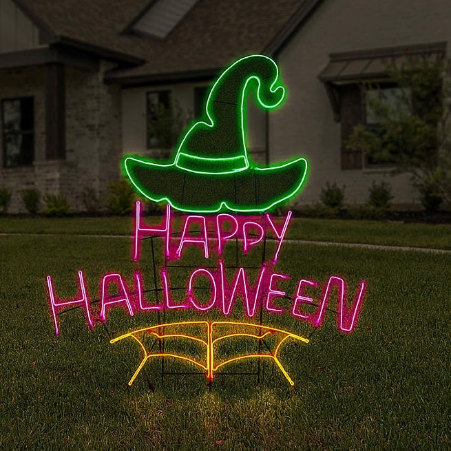 5' Happy Halloween Neon Sign