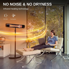 EAST OAK Wall Mount Patio Heater 1500W