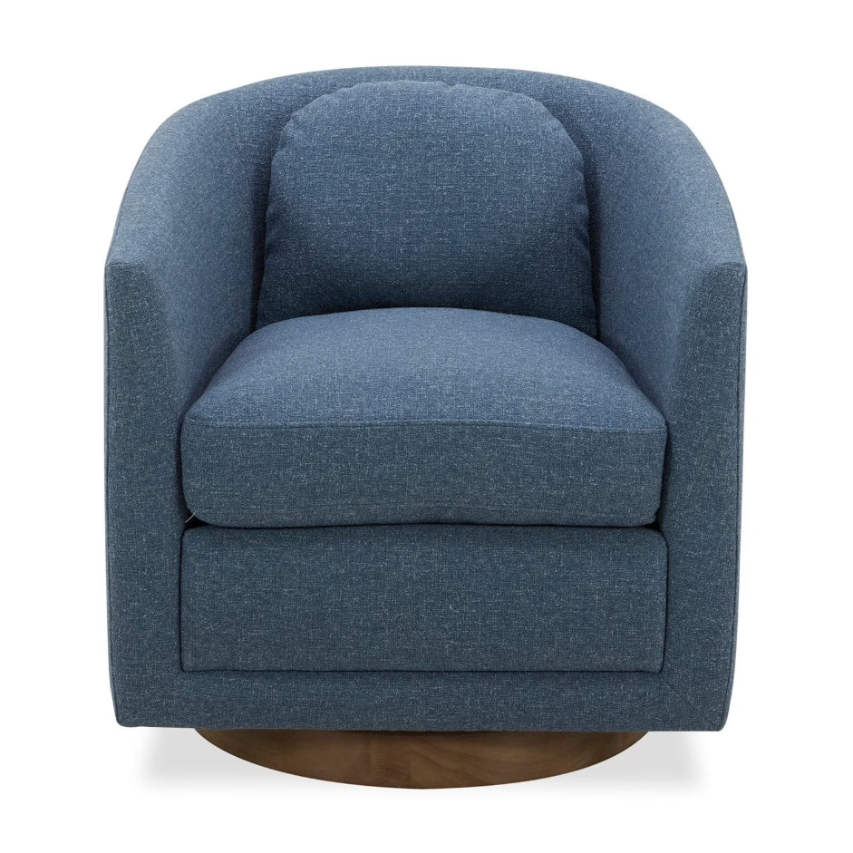 Isla Upholstered Swivel Chair - Capri Blue