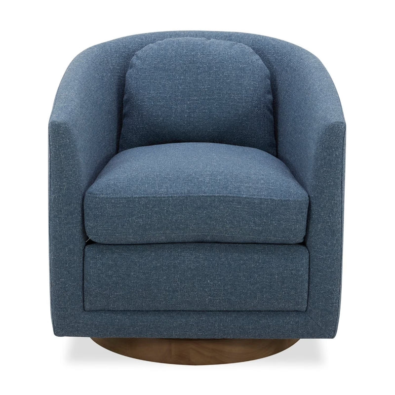 Isla Upholstered Swivel Chair - Capri Blue