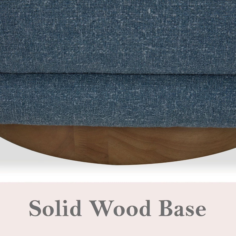 Isla Upholstered Swivel Chair - Capri Blue