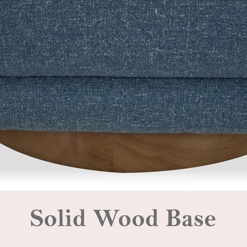 Isla Upholstered Swivel Chair - Capri Blue