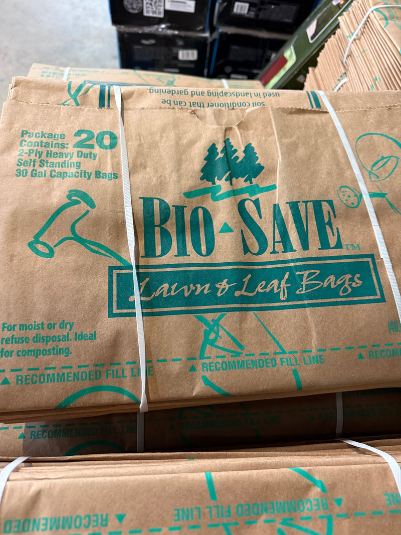 AJM Bio-Save 30-gallon Lawn & Leaf Bags 35" Tall x 16" Width x 12" Depth - 20 Count