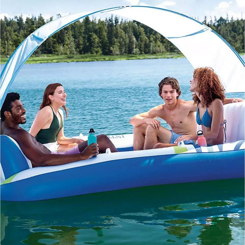 Intex 57252S Sea Breeze Inflatable Floating Island with Canopy