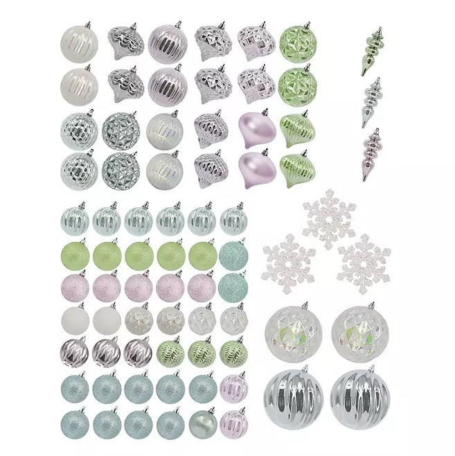 Shatterproof Ornament Collection, 76 pcs.