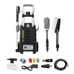 Sun Joe 2100-PSI Electric Pressure Washer W/ 2-pc Brush Kit & Quick Connect Nozzles, 13-Amp