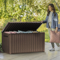 Keter 170 Gal. Resin Deck Box Large Indoor/Outdoor Storage